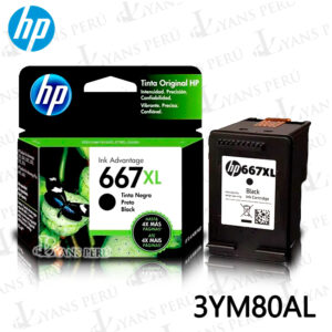 ▷TINTA HP 3YM80AL (667XL) BLACK 480KPG ORIGINAL