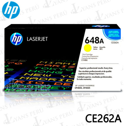 ▷TONER HP CE262A (648A) CP4525 YELLOW 11,000KPG ORIGINAL