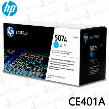 ▷TONER HP CE401A (507A) M551 CYAN 6,000KPG ORIGINAL