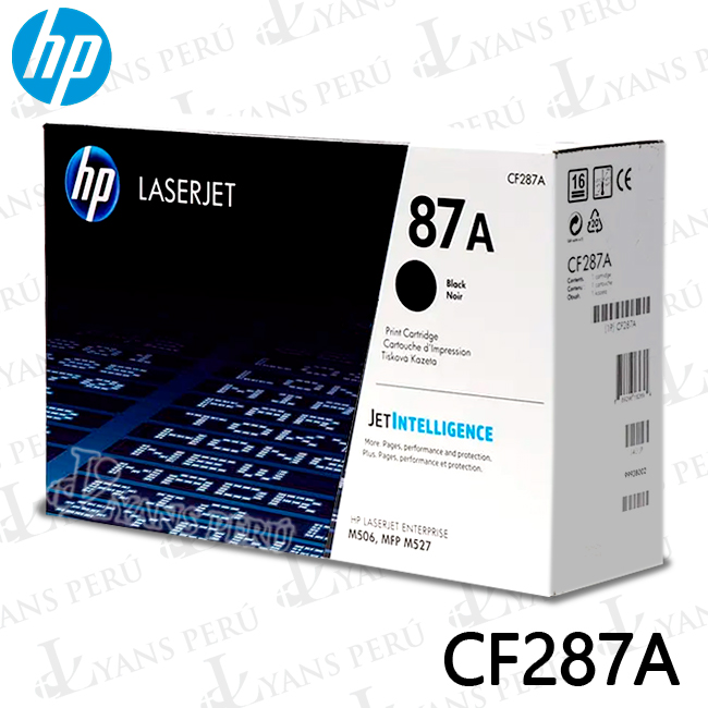 ▷TONER HP CF287A (87A) M506DN BLACK 9,000KPG ORIGINAL ▷TONER HP CF287A (87A) M506DN BLACK 9,000KPG ORIGINAL