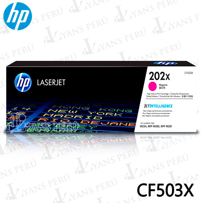 ▷TONER HP CF503X (202X) M254 MAGENTA 2,500KPG ORIGINAL ▷TONER HP CF503X (202X) M254 MAGENTA 2,500KPG ORIGINAL