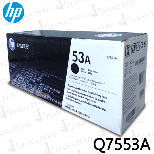 ▷TONER HP Q7553A (53A) BLACK M2727 3,000KPG ORIGINAL ▷TONER HP Q7553A (53A) BLACK M2727 3,000KPG ORIGINAL