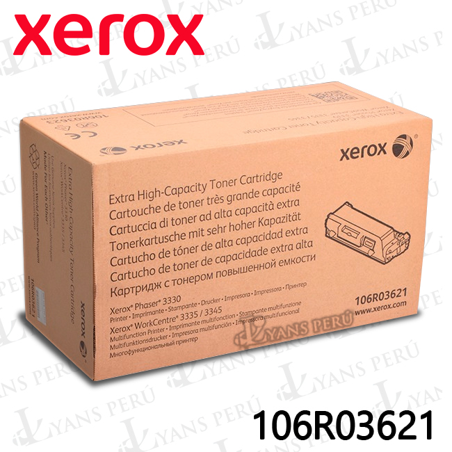 ▷TONER XEROX 106R03621 BLACK WC3345 8,500KPG ORIGINAL ▷TONER XEROX 106R03621 BLACK WC3345 8,500KPG ORIGINAL