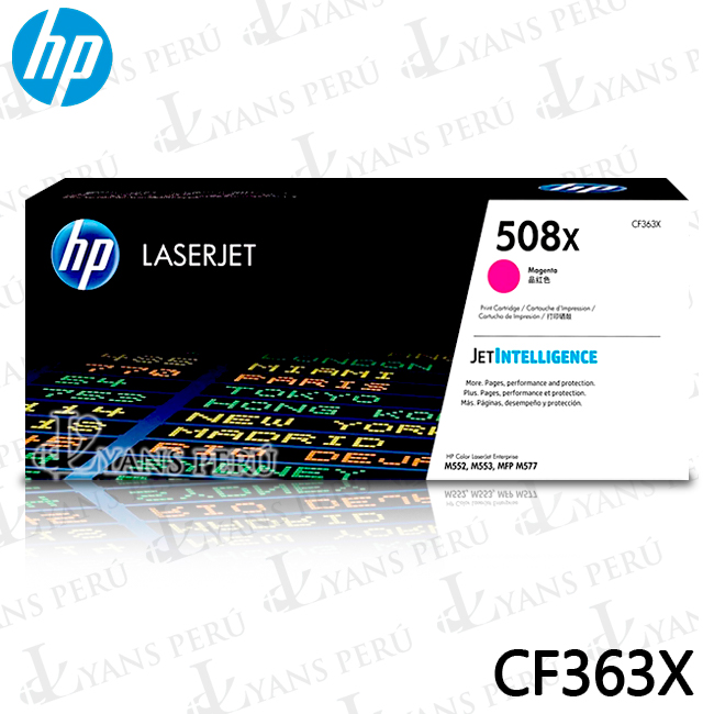 ▷TONER HP CF363X (508X) MAGENTA M577DN 9,500KPG ORIGINAL ▷TONER HP CF363X (508X) MAGENTA M577DN 9,500KPG ORIGINAL