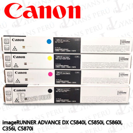 Toner Canon GPR-61 para impersora C5860I Kit completo colores