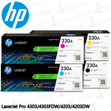 Toner HP kit completo colores