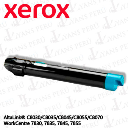 Toner Xerox 006R01512 para impresora WC7830 Cyan
