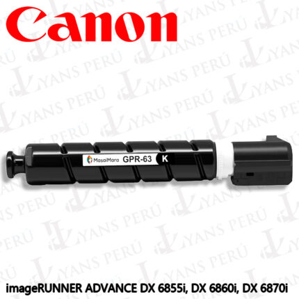 Toner Canon GPR-63K para impresora 6870I Black Original