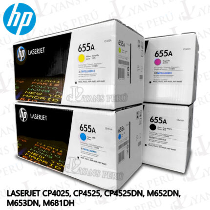 Toner HP 655A Kit completo para impresora CP4025 Colores