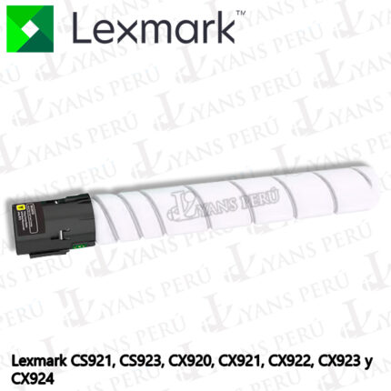 Toner Lexmark 76C0HY0 para impresora CS923 YELLOW ORIGINAL