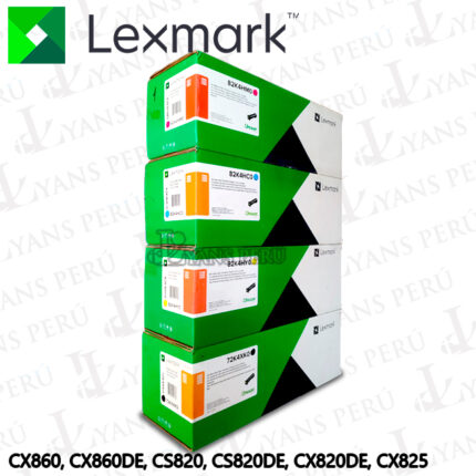 Toner Lexmark CX820 KIT COMPLETO COLORES