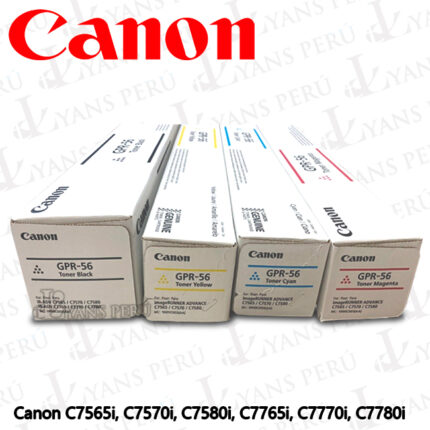 Toner Canon GPR-56C para impresora 7770I Kit completo colores original