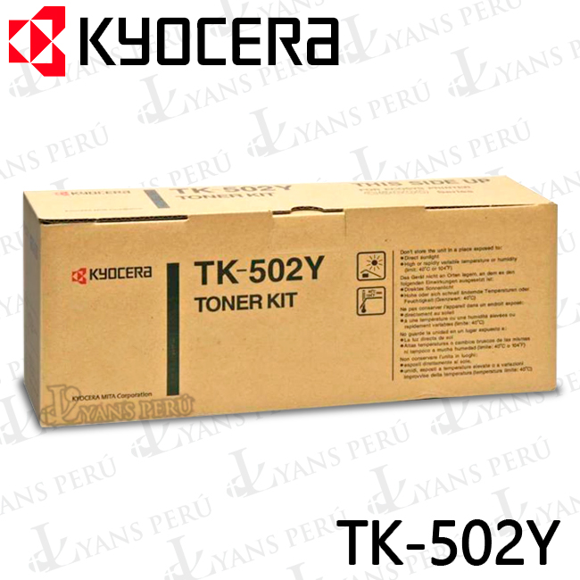 ▷TONER KYOCERA TK-502Y FS-5016 YELLOW 8,000KPG ORIGINAL ▷TONER KYOCERA TK-502Y FS-5016 YELLOW 8,000KPG ORIGINAL
