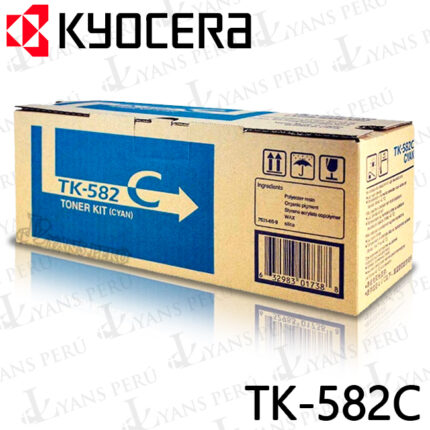 ▷TONER KYOCERA TK-582C FS-C5150DN CYAN 3,500KPG ORIGINAL
