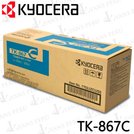 ▷TONER KYOCERA TK-867C 250CI 12,000KPG ORIGINAL