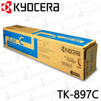 ▷TONER KYOCERA TK-897C TA-205C CYAN 6,000KPG ORIGINAL